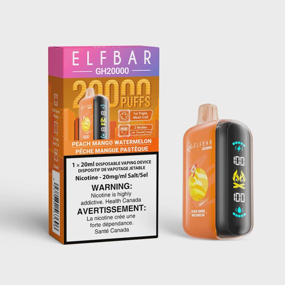 Elf Bar GH20000 Disposable Vape - Peach Mango Watermelon