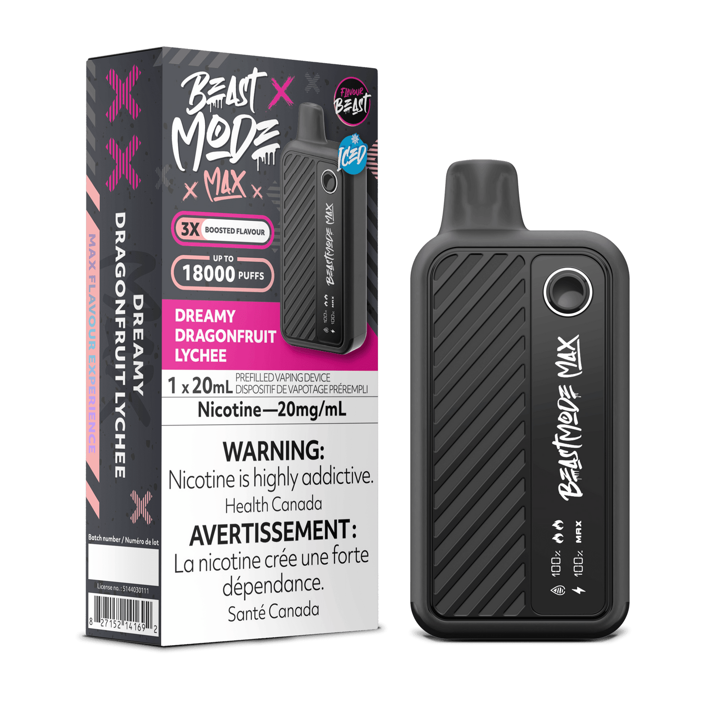 Flavour Beast Beast Mode Max 18K Disposable Vape - Dreamy Dragonfruit Lychee