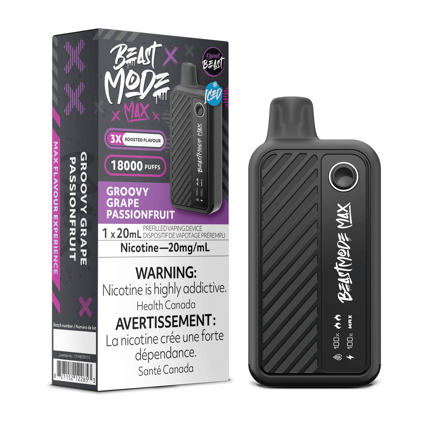 Flavour Beast Beast Mode Max 18K Disposable Vape - Groovy Grape Passionfruit