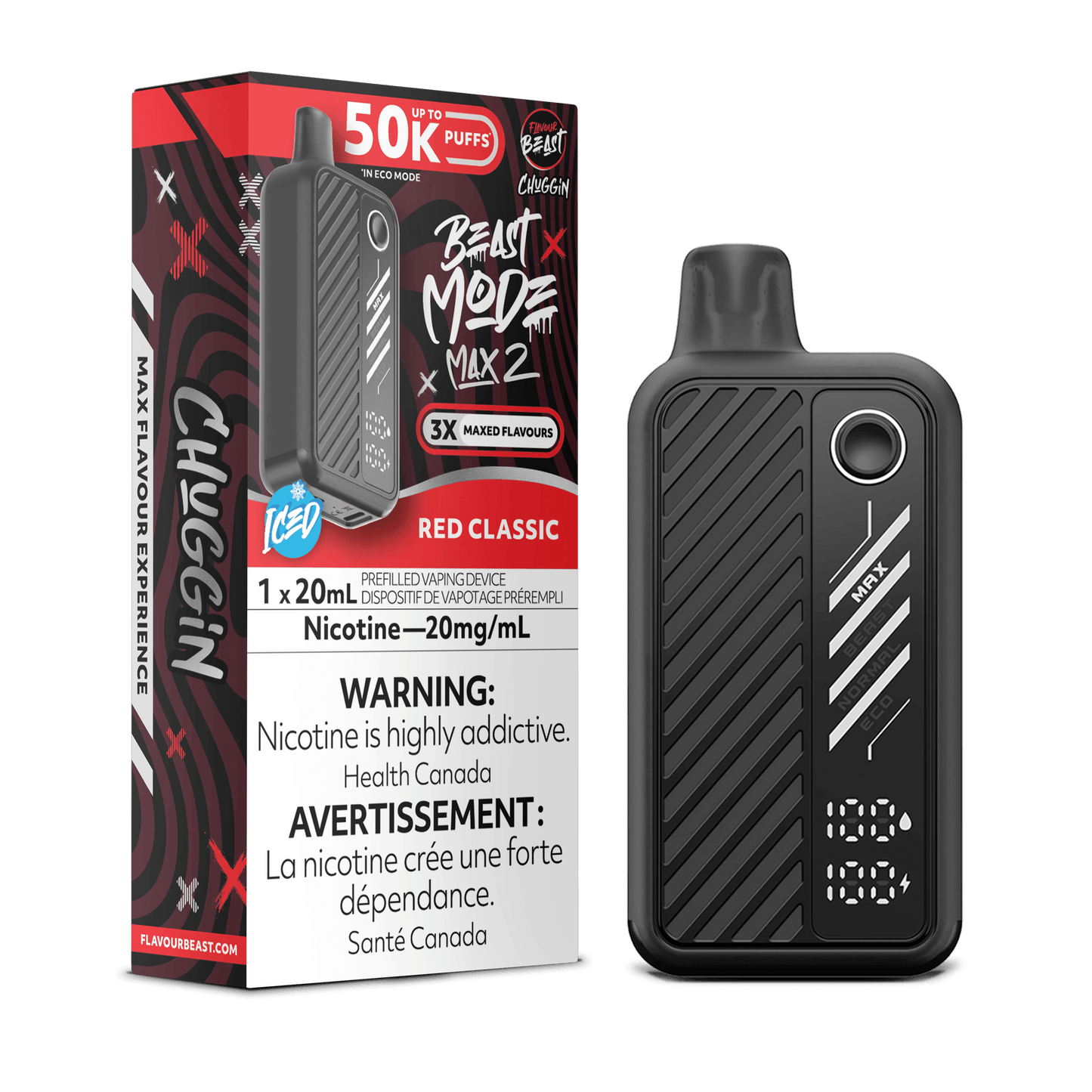 Flavour Beast Beast Mode Max 2 50K Disposable Vape - Red Classic