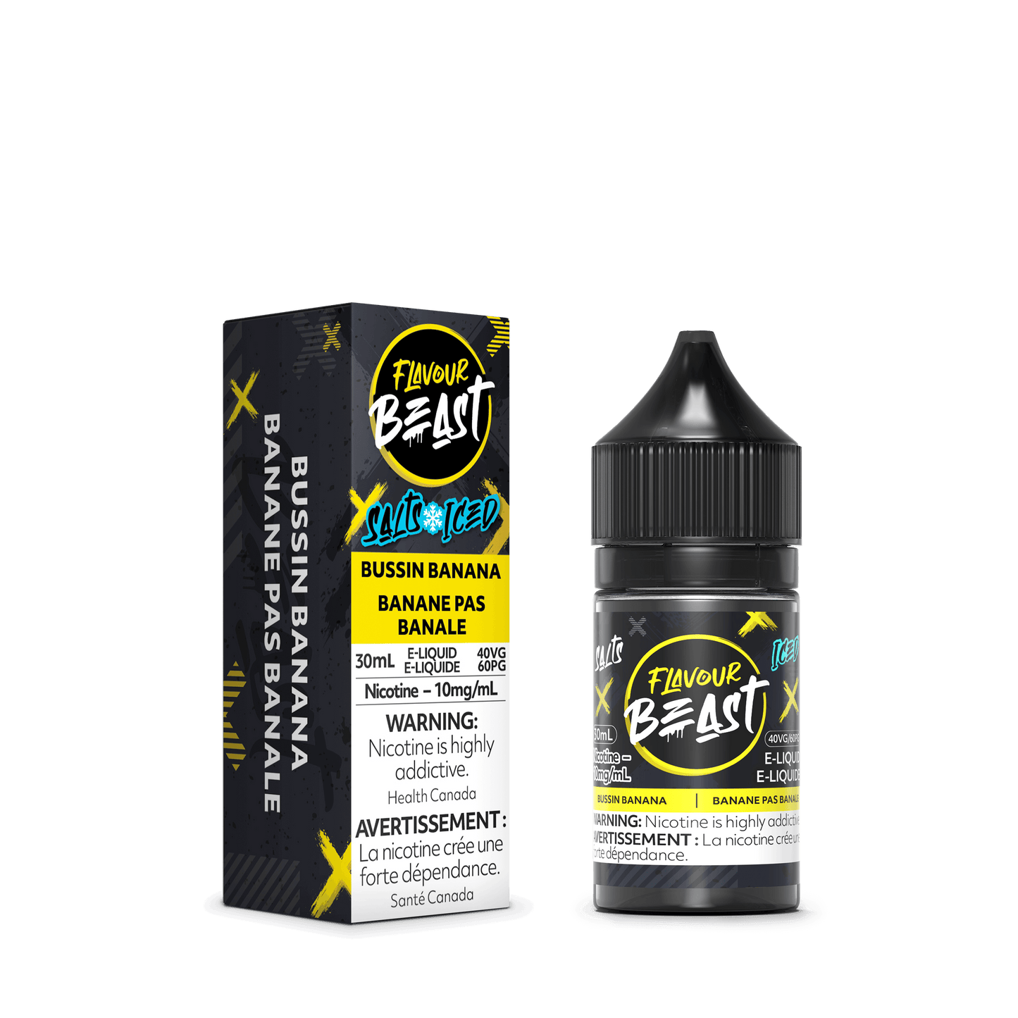 Flavour Beast ICE Salt Nic Vape Juice - Bussin Banana (30ml)