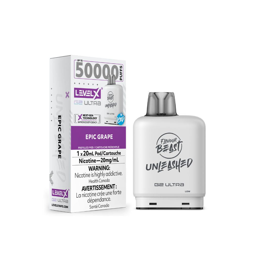 Level X Flavour Beast G2 Ultra 50K Vape Pod - Epic Grape