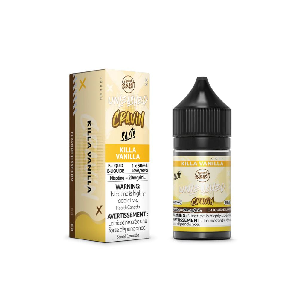 Flavour Beast Unleashed Cravin ICE Salt Nic Vape Juice - Killa Vanilla (30ml)