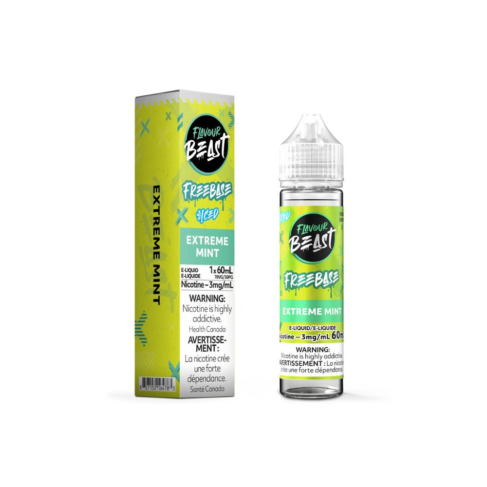 Flavour Beast Free Base Vape Juice - Extreme Mint (60ml)