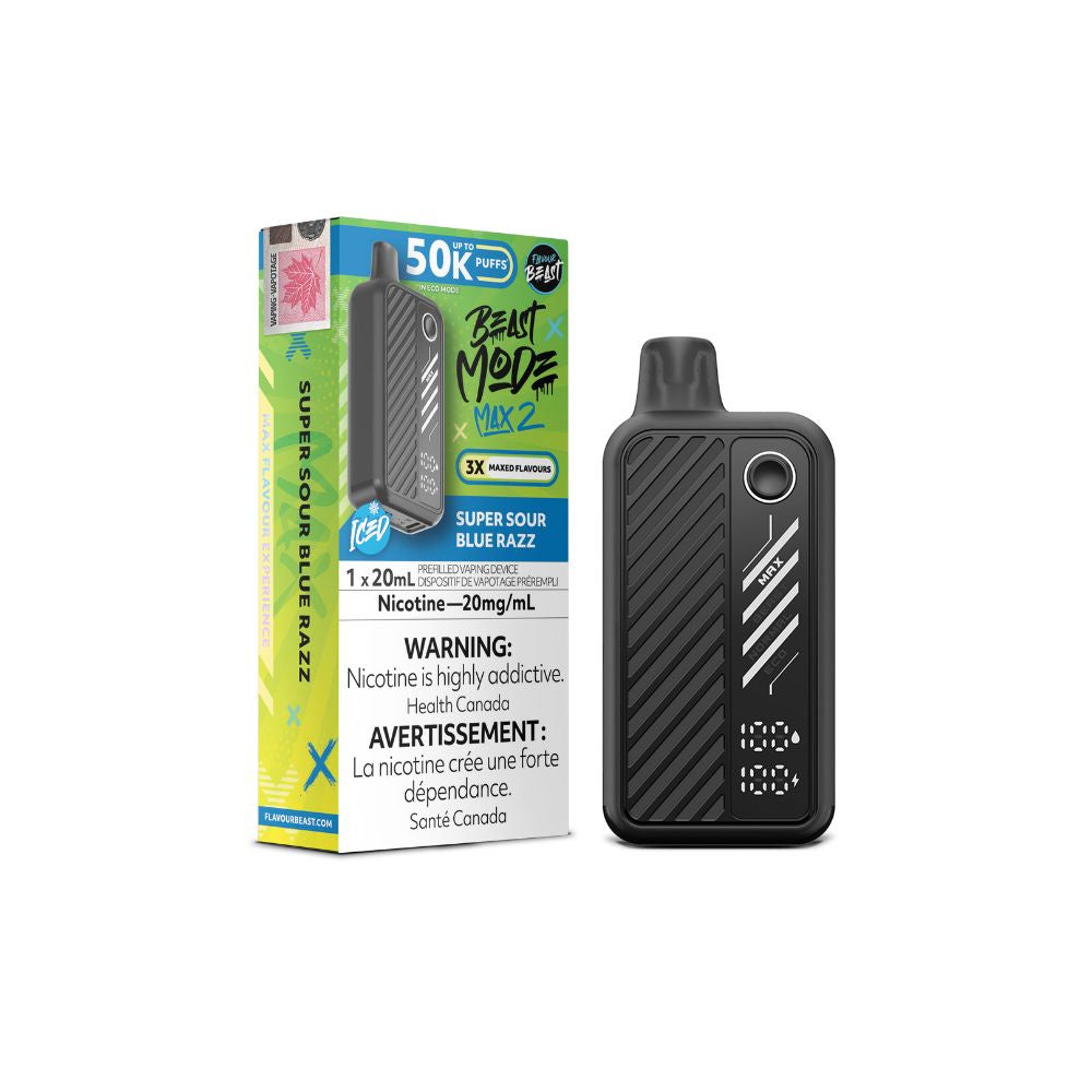 Flavour Beast Beast Mode Max 2 50K Disposable Vape - Super Sour Blue Razz