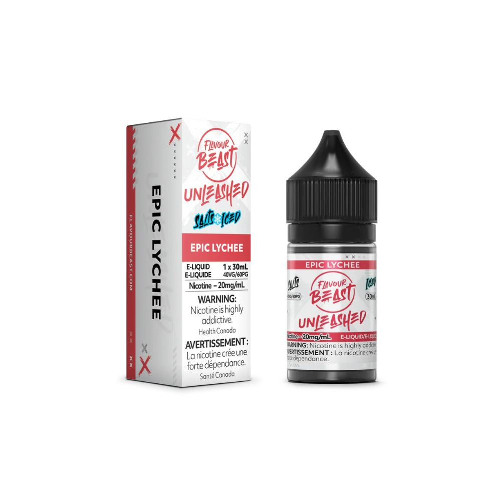 Flavour Beast Unleashed ICE Salt Nic Vape Juice - Epic Lychee (30ml)