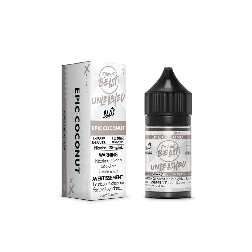 Flavour Beast Unleashed ICE Salt Nic Vape Juice - Epic Coconut (30ml)