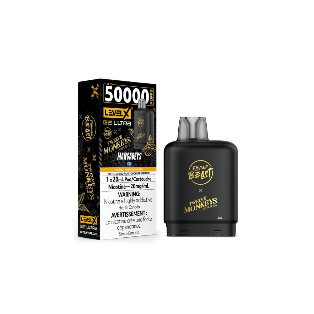 Level X Flavour Beast G2 Ultra 50K Vape Pod - Mangabeys