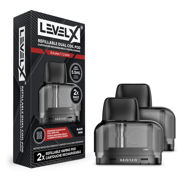 Level X Refillable Dual Coil Pod