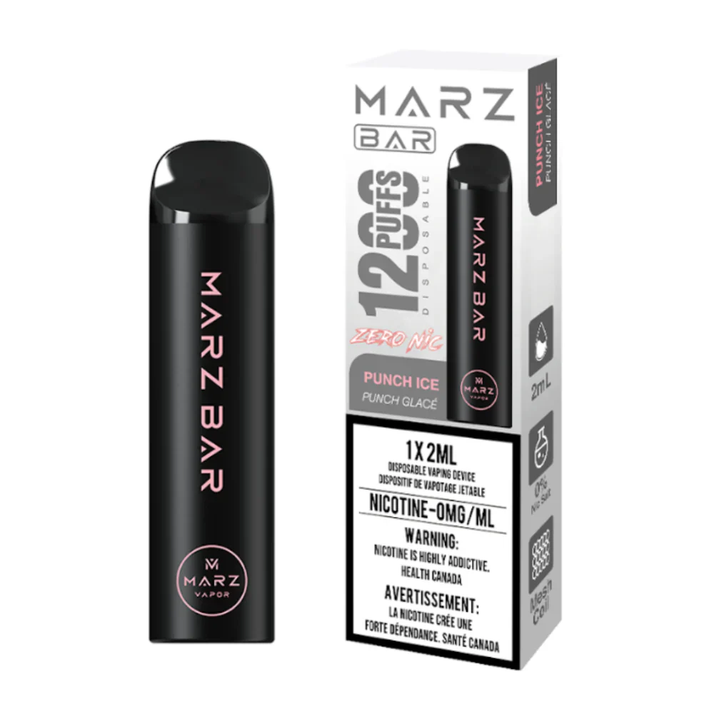Marz Bar 1200 (Nicotine-Free) Disposable Vape - Punch Ice Vape Island Marz Bar 1200 (Nicotine-Free) Disposable Vape - Punch Ice Vape Island
