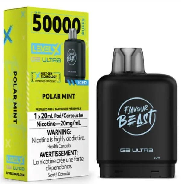 Level X Flavour Beast G2 Ultra 50K Vape Pod - Polar Mint