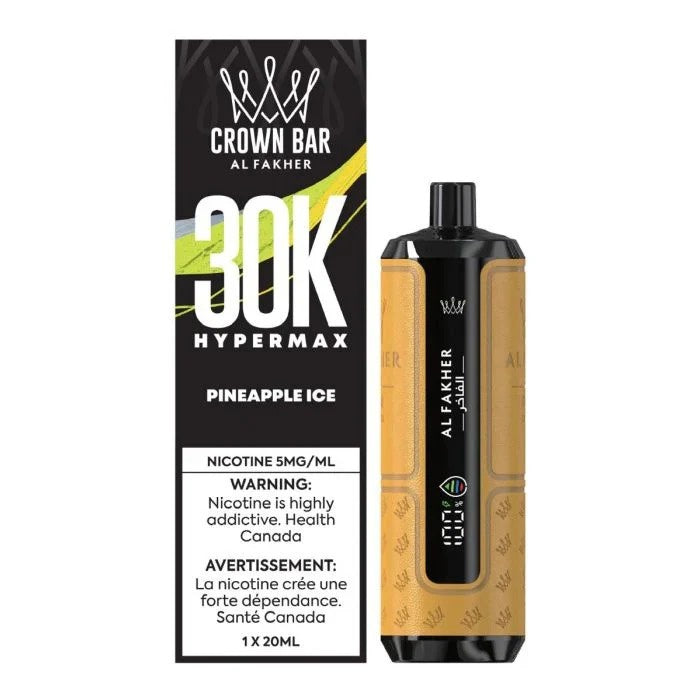 Al Fakher Crown Bar 30k HyperMax Disposable Vape - Pineapple Ice