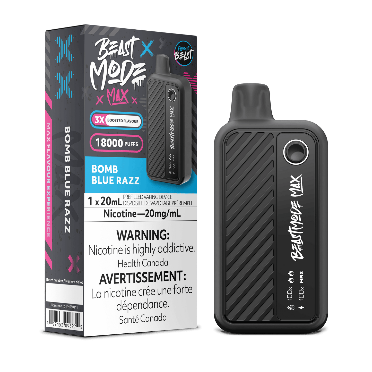 Flavour Beast Beast Mode Max 18K Disposable Vape - Bomb Blue Razz