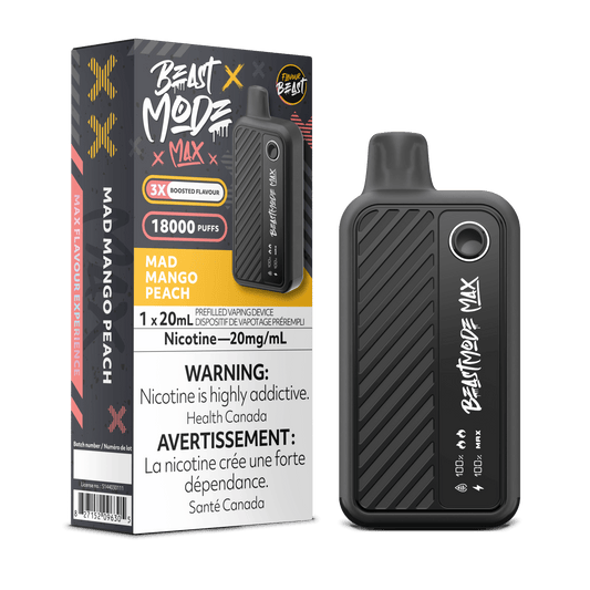 Flavour Beast Beast Mode Max 18K Disposable Vape - Mad Mango Peach