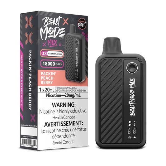 Flavour Beast Beast Mode Max 18K Disposable Vape - Packin' Peach Berry