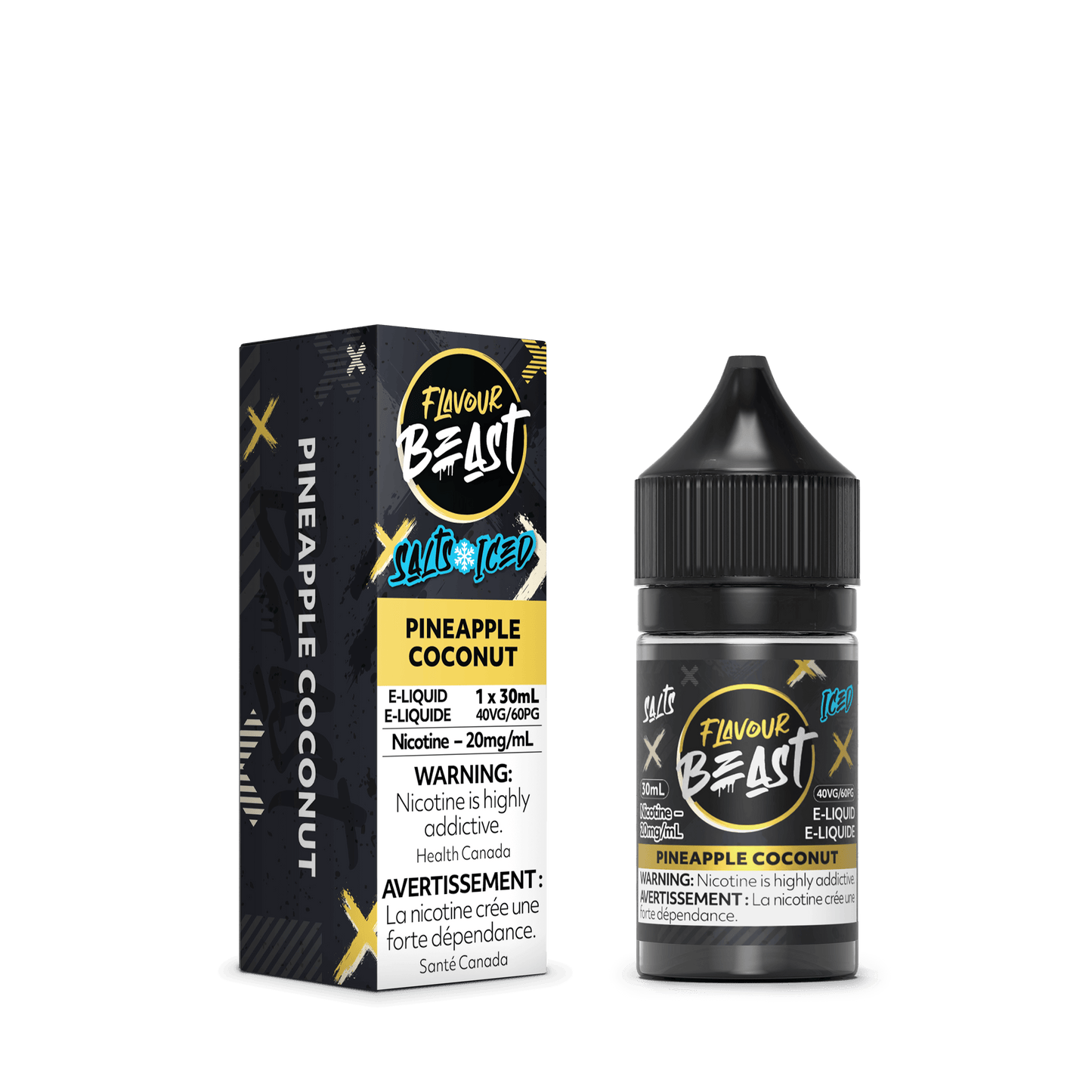 Flavour Beast ICE Salt Nic Vape Juice - Pineapple Coconut (30mL)