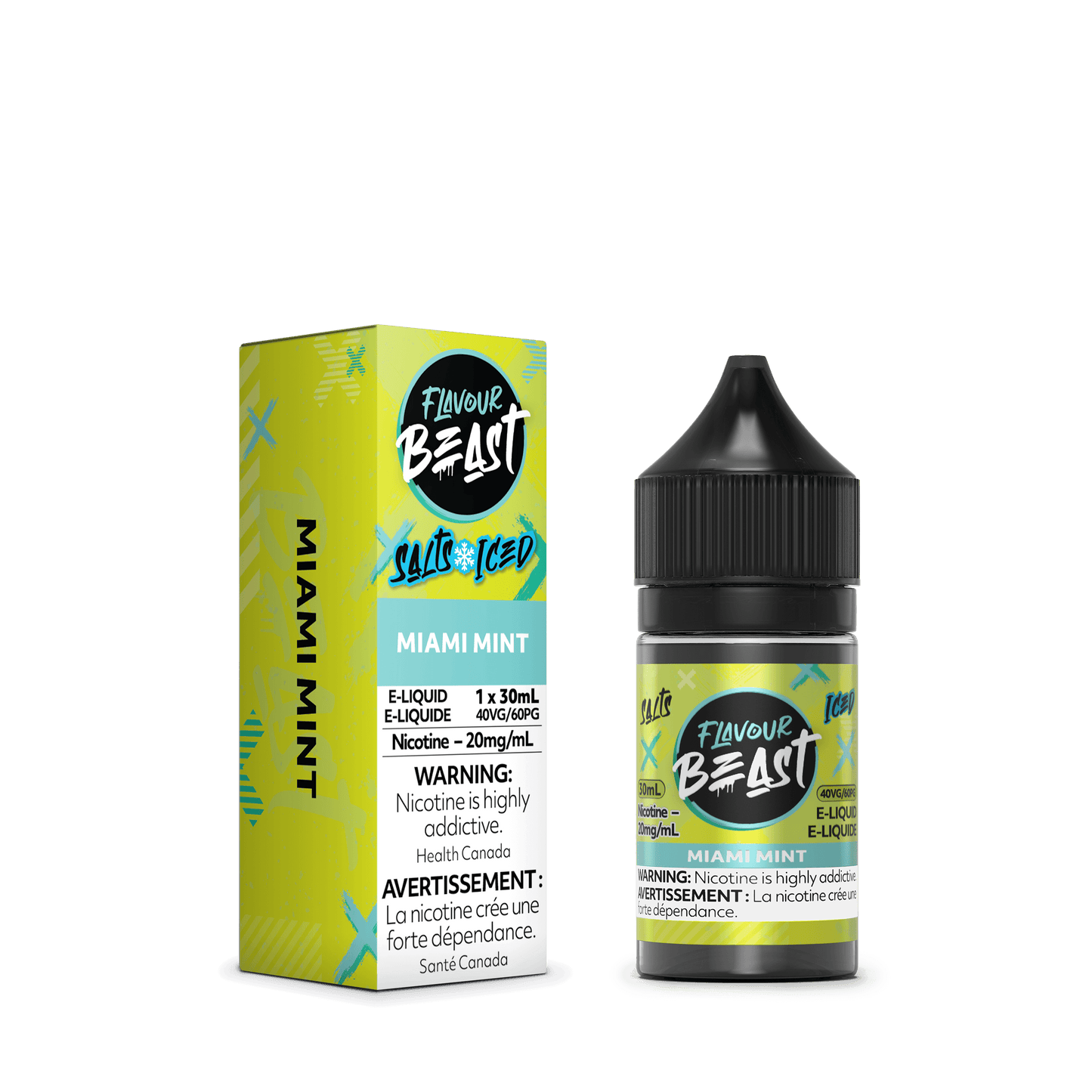 Flavour Beast ICE Salt Nic Vape Juice - Miami Mint (30ml)