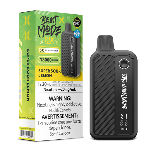 Flavour Beast Beast Mode Max 18K Disposable Vape - Super Sour Lemon