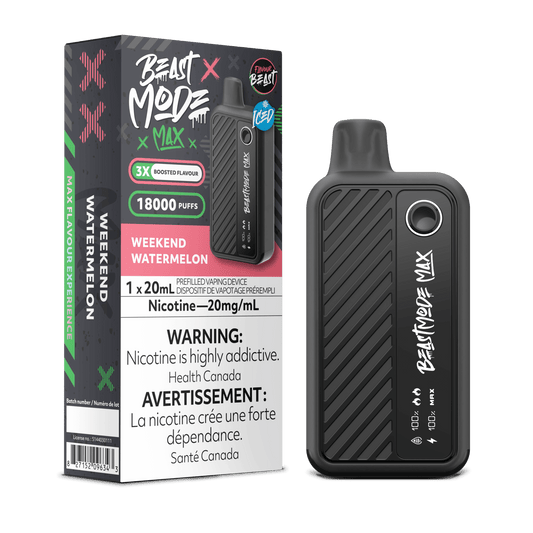 Flavour Beast Beast Mode Max 18K Disposable Vape - Weekend Watermelon Iced