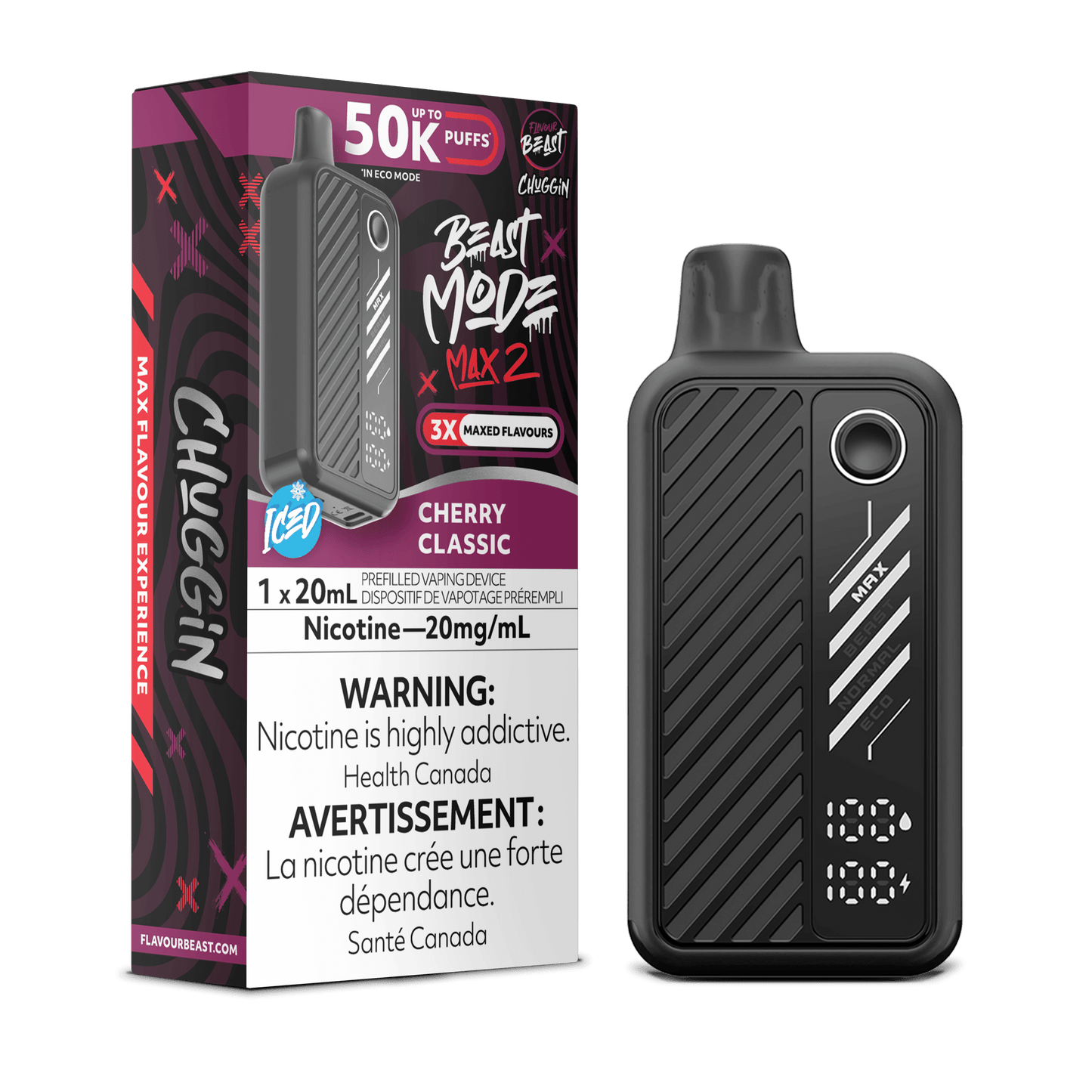 Flavour Beast Beast Mode Max 2 50K Disposable Vape - Cherry Classic