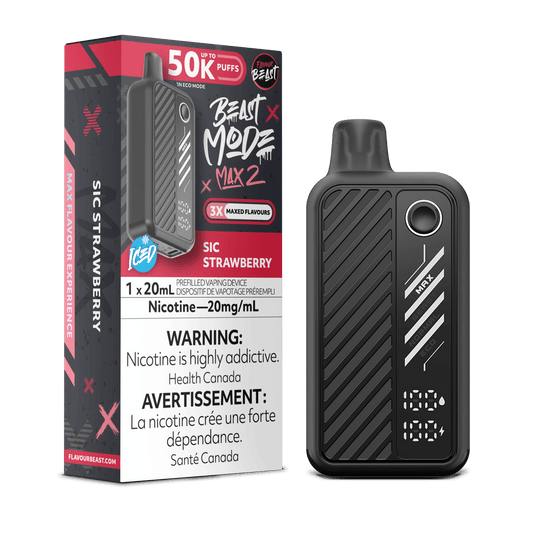 Flavour Beast Beast Mode Max 2 50K Disposable Vape - Sic Strawberry