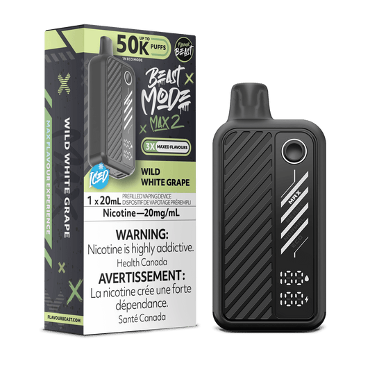 Flavour Beast Beast Mode Max 2 50K Disposable Vape – Wild White Grape