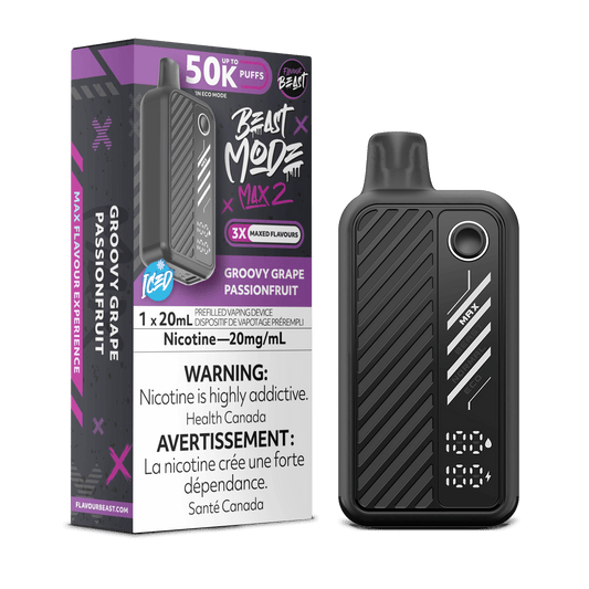 Flavour Beast Beast Mode Max 2 50K Disposable Vape - Groovy Grape Passionfruit