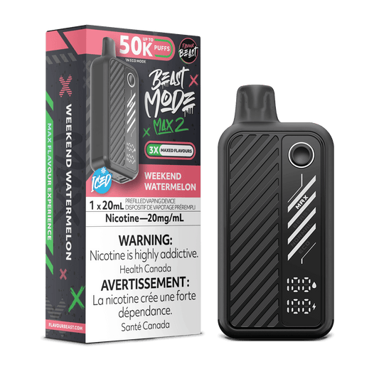 Flavour Beast Beast Mode Max 2 50K Disposable Vape - Weekend Watermelon