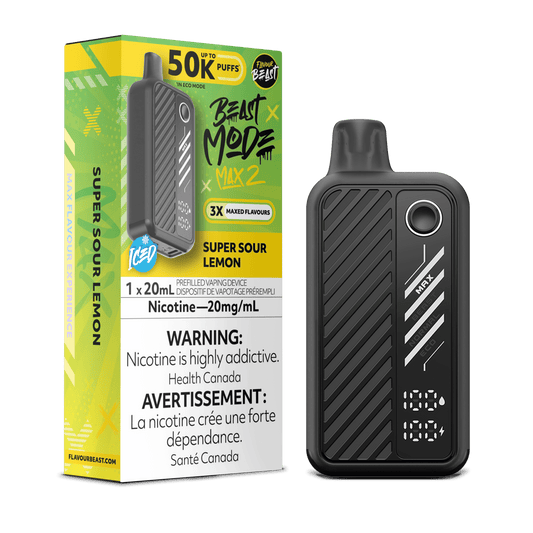 Flavour Beast Beast Mode Max 2 50K Disposable Vape - Super Sour Lemon