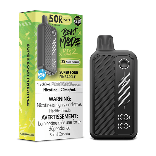Flavour Beast Beast Mode Max 2 50K Disposable Vape - Super Sour Pineapple