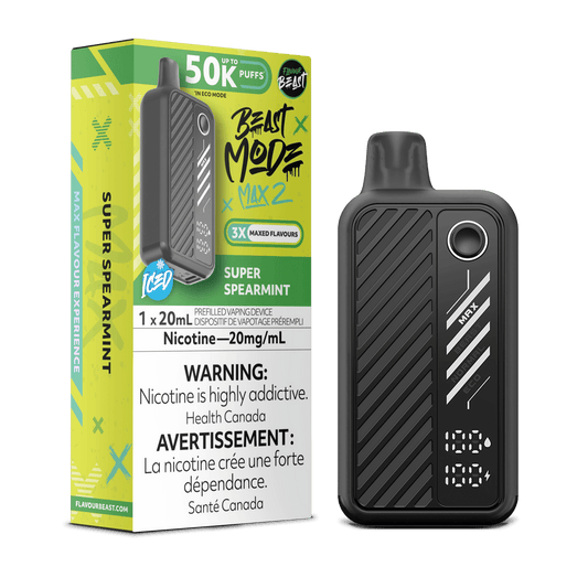 Flavour Beast Beast Mode Max 2 50K Disposable Vape - Super Spearmint