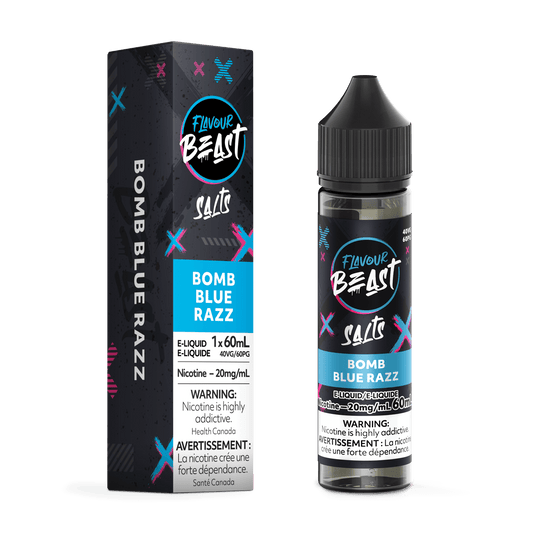 Flavour Beast Salt Nic Vape Juice - Bomb Blue Razz (60ml)