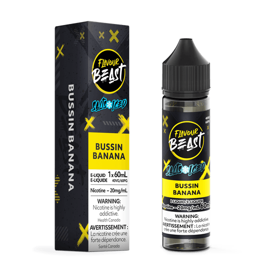 Flavour Beast ICE Salt Nic Vape Juice - Bussin Banana (60ml)