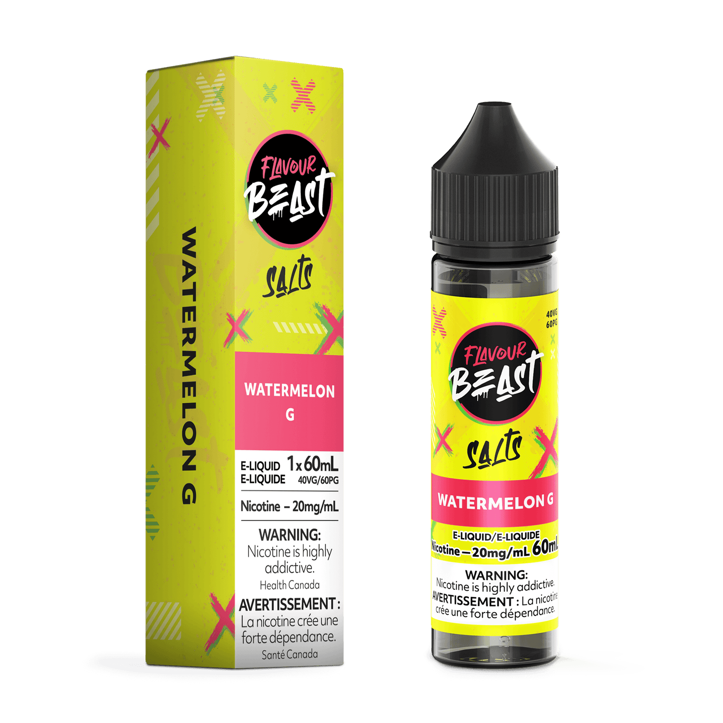 Flavour Beast Salt Nic Vape Juice - Watermelon G (60ml)