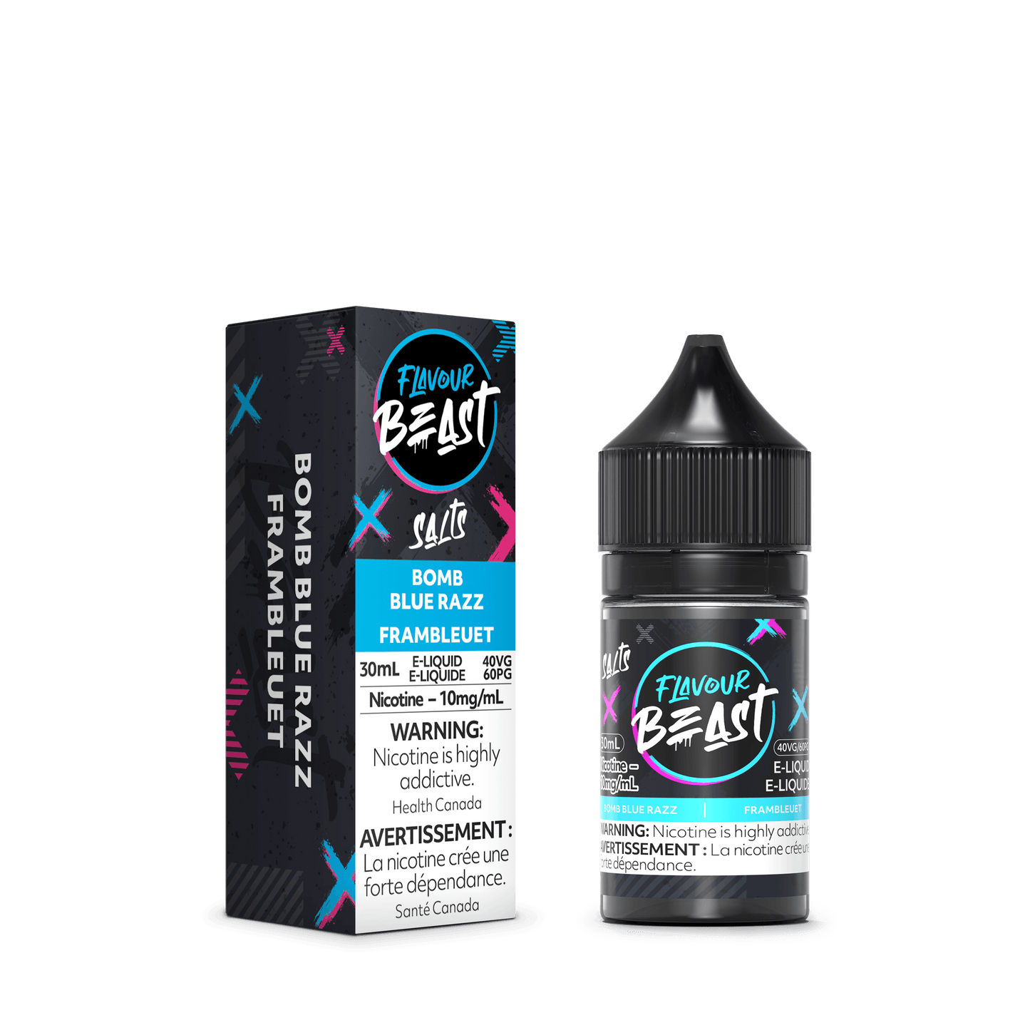 Flavour Beast Salt Nic Vape Juice - Bomb Blue Razz (30ml)
