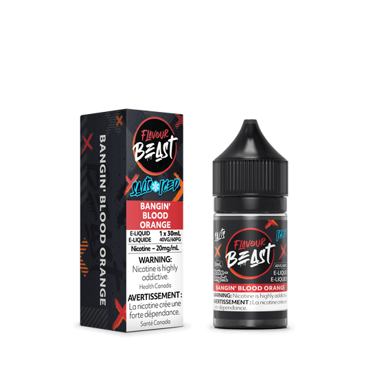 Flavour Beast ICE Salt Nic Vape Juice - Bangin' Blood Orange (30ml)