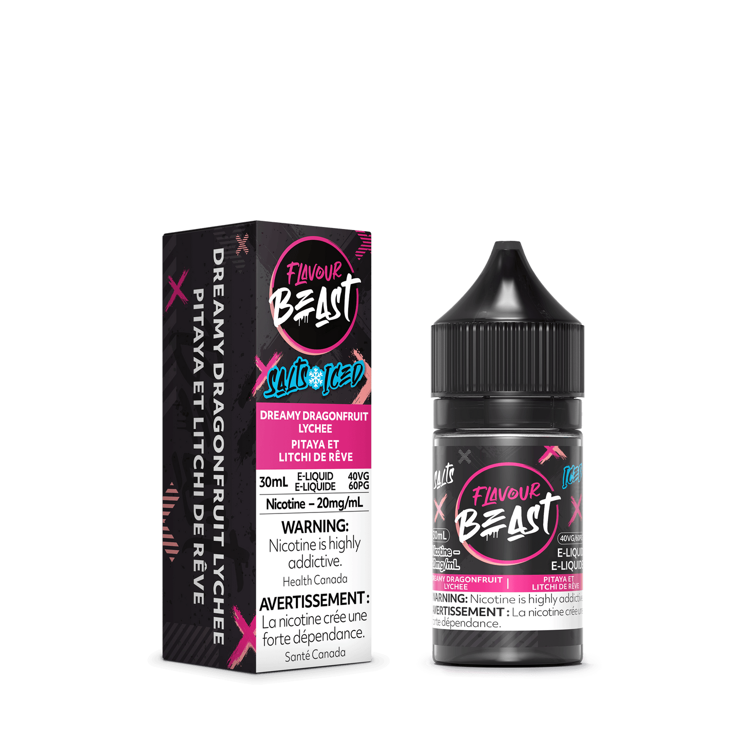 Flavour Beast ICE Salt Nic Vape Juice - Dreamy Dragonfruit Lychee (30ml)