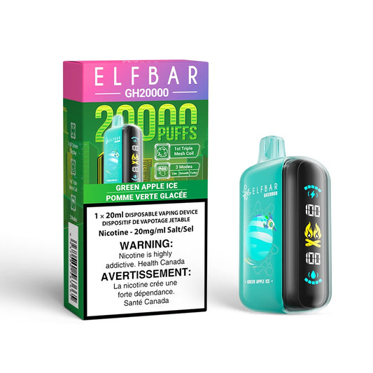 Elf Bar GH20000 Disposable Vape - Green Apple Ice