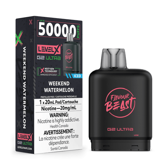 Level X Flavour Beast G2 Ultra 50K Vape Pod - Weekend Watermelon