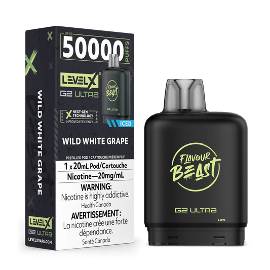 Level X Flavour Beast G2 Ultra 50K Vape Pod - Wild White Grape