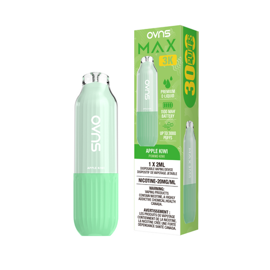 OVNS Max 3k Puffs Disposable Vape - Apple Kiwi