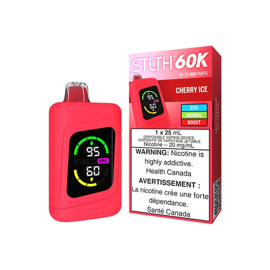 STLTH 60K Disposable Vape (25mL) - Cherry Ice