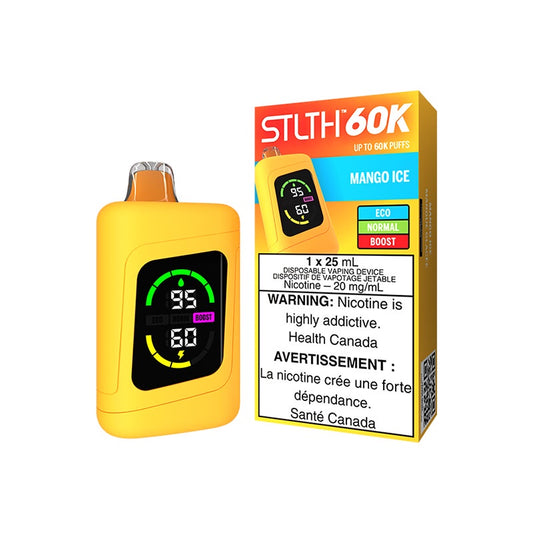 STLTH 60K Disposable Vape (25mL) - Mango Ice