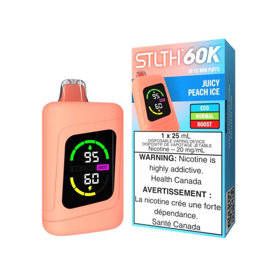 STLTH 60K Disposable Vape (25mL) - Juicy Peach