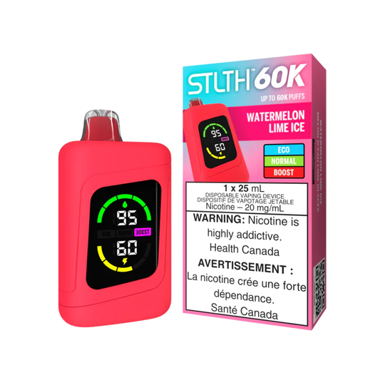 STLTH 60K Disposable Vape (25mL) - Watermelon Lime Ice