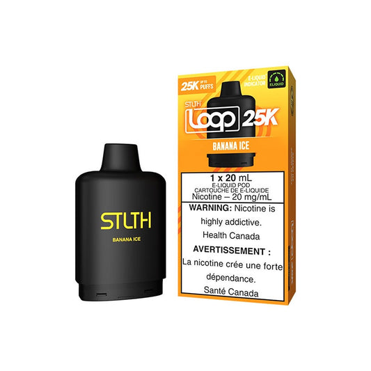 STLTH 25k Loop Pre-filled Vape Pod- Banana Ice