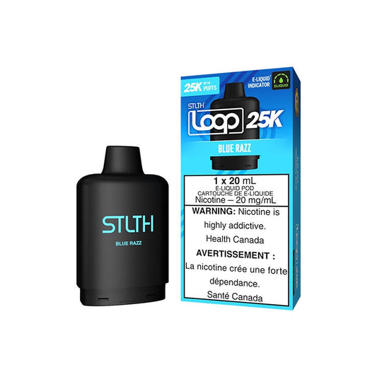 STLTH 25k Loop Pre-filled Vape Pod- Blue Razz