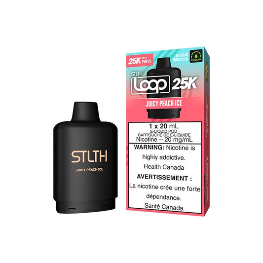 STLTH 25k Loop Pre-filled Vape Pod - Juicy Peach Ice