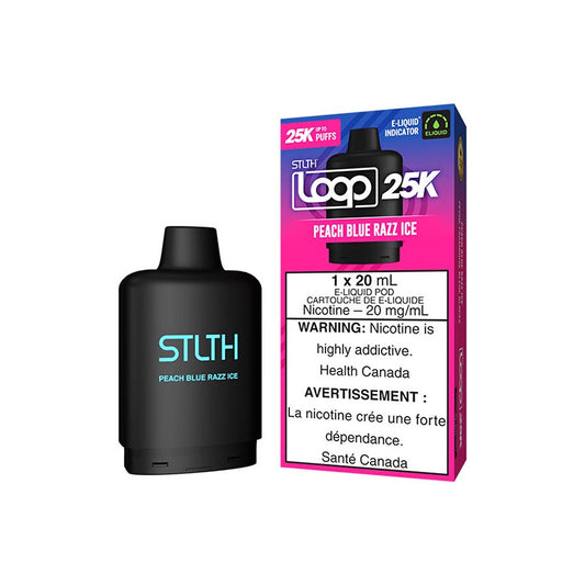 STLTH 25k Loop Pre-filled Vape Pod - Peach Blue Razz Ice