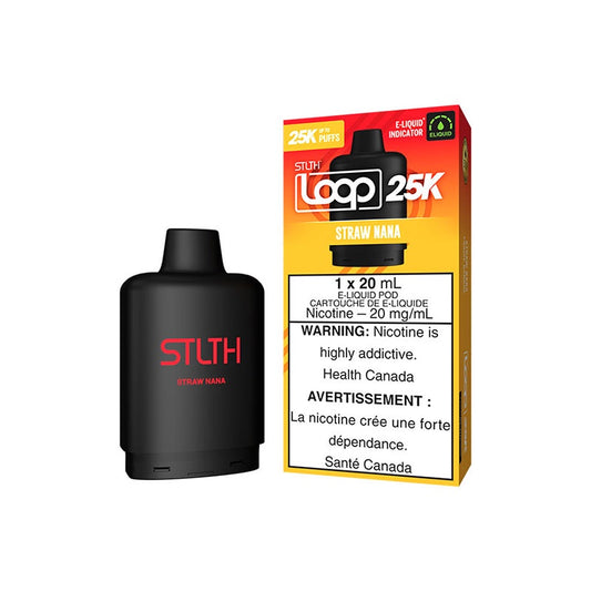 STLTH 25k Loop Pre-filled Vape Pod - Strawnana